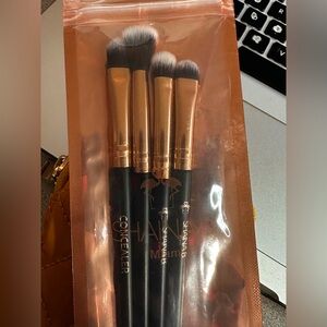 SHAN Professional Makeup Brush Set - Black and Gold